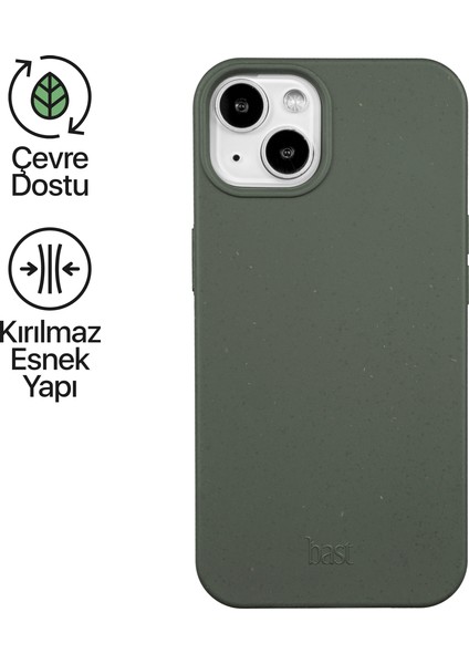 Apple iPhone 15 Telefon Kılıfı Eco Yeşil