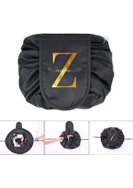 9NAME12Z Stili Herhangi Bir Adı Özelleştirin Ipli Kozmetik Çantası Seyahat Organizatör Makyaj Çantaları Tuvalet Saklama Çantası Kadın Makyaj Çantası Güzellik Çantası (Yurt Dışından)