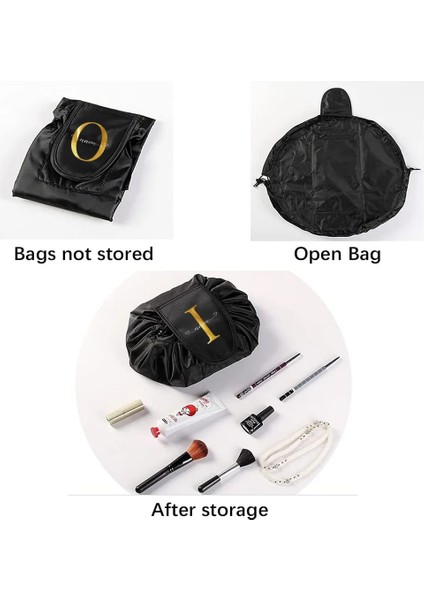 9NAME12Z Stili Herhangi Bir Adı Özelleştirin Ipli Kozmetik Çantası Seyahat Organizatör Makyaj Çantaları Tuvalet Saklama Çantası Kadın Makyaj Çantası Güzellik Çantası (Yurt Dışından) fırsatları