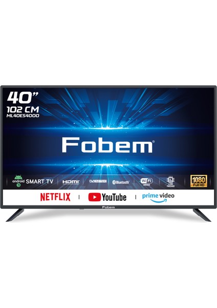 ML40ES4000 40" 101 Ekran Uydu Alıcılı Full HD Smart LED TV