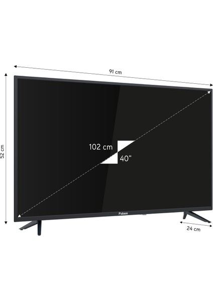 ML40ES4000 40" 101 Ekran Uydu Alıcılı Full HD Smart LED TV