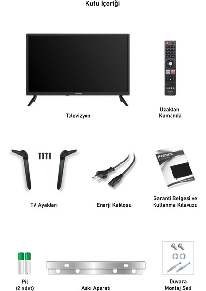 ML40ES4000 40" 101 Ekran Uydu Alıcılı Full HD Smart LED TV