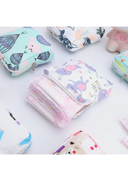 C Tarzı Sevimli Kız Makyaj Ruj Mini Hijyenik Peçeteler Çanta Kadın Küçük Kozmetik Çantası Seti Seyahat Kulaklık Para Organizatör Kılıflı Çanta (Yurt Dışından) modelleri