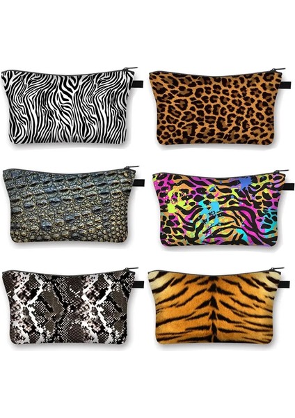 SHZBWENLU12CW Tarzı Kaplan Leopar Timsah Zebra Çizgili Desen Kozmetik Çantası Kadın Makyaj Çantaları Takı Organizatör Bayanlar Ruj Tuvalet Çantası (Yurt Dışından) fiyatları