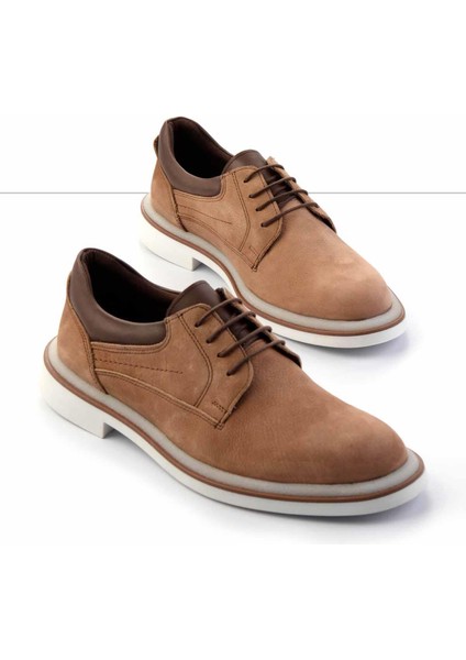 Kum Nubuk Deri Erkek Casual Ayakkabı E01556220601