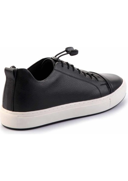 Siyah Deri Erkek Casual Ayakkabı E01380110903 fırsatları