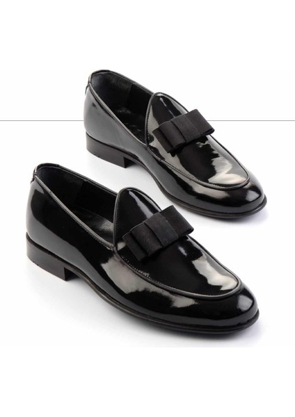 Siyah Rugan Deri Erkek Klasik Ayakkabı E01798050908