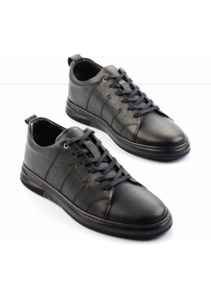 Siyah Napa Deri Erkek Casual Ayakkabı E01396012243