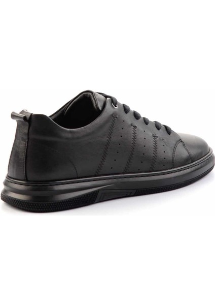 Siyah Napa Deri Erkek Casual Ayakkabı E01396012243 fırsatları