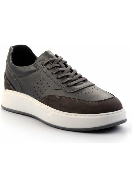 Gri Gri Nubuk Deri Erkek Casual Ayakkabı E01380103843 modelleri