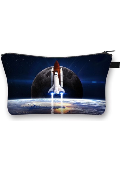 SHZBMARSCW02 Tarzı Astronot Spaceosmetic Çanta Yıldızlı Gece Galaxy Erkek Kız Makyaj Çantaları Ruj Kılıfı Bayanlar Taşınabilir Mini Cüzdan (Yurt Dışından) modelleri