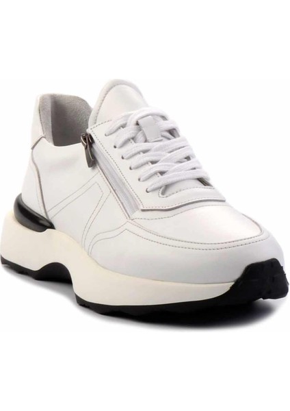 Beyaz Hakiki Deri Erkek Sneaker E01350709503 modelleri