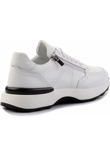 Beyaz Hakiki Deri Erkek Sneaker E01350709503 fırsatları