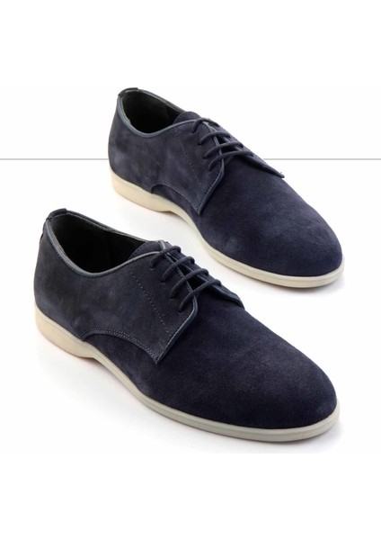 Lacivert Süet Hakiki Deri Erkek Casual Ayakkabı E01549313802