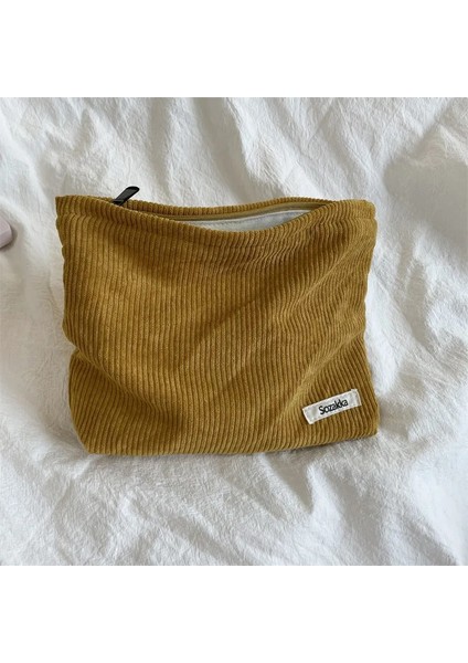 Sarı Stil Yeni Fashoin Leopar Baskı Kadın Kozmetik Çantası Retro Çiçek Bayanlar Debriyaj Çanta Seyahat Çanta Kız Öğrenci Kalem Saklama Torbaları (Yurt Dışından)