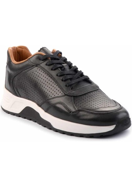 Siyah Hakiki Deri Erkek Sneaker E01310601003