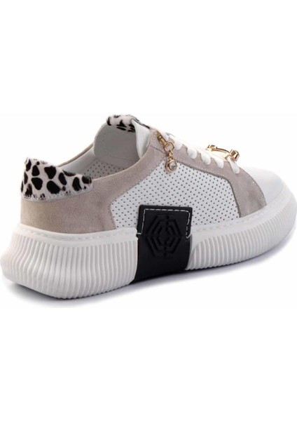 Beyaz Hakiki Deri Kadın Sneaker K01459641903 modelleri