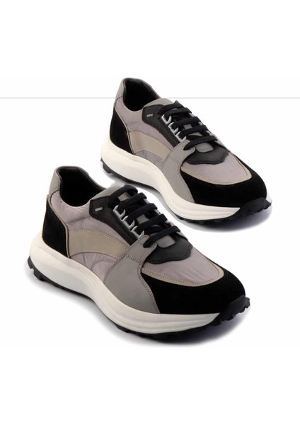 Siyah Süet Hakiki Deri Erkek Sneaker E01901289102