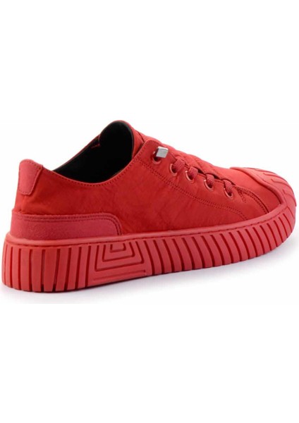 Kırmızı Kumaş Kadın Sneaker K01175127404