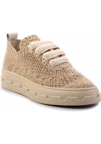 Bej Örgü Kadın Sneaker K01459090716 fiyatları
