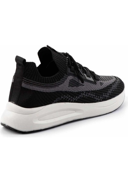 Siyah Beyaz Triko Erkek Sneaker E01768002382