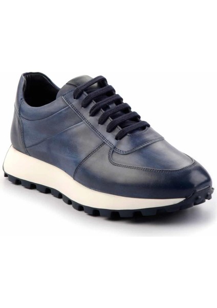 Indigo Nubuk Hakiki Deri Erkek Sneaker E01901630001
