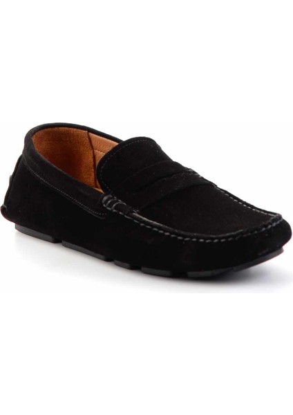 Siyah Süet Hakiki Deri Erkek Loafer Ayakkabı E01902000302 modelleri