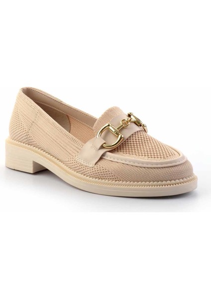 Bej Triko Kadın Loafer Ayakkabı K01362245882 fiyatları