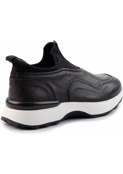 Siyah Hakiki Deri Erkek Sneaker E01585729203 fırsatları