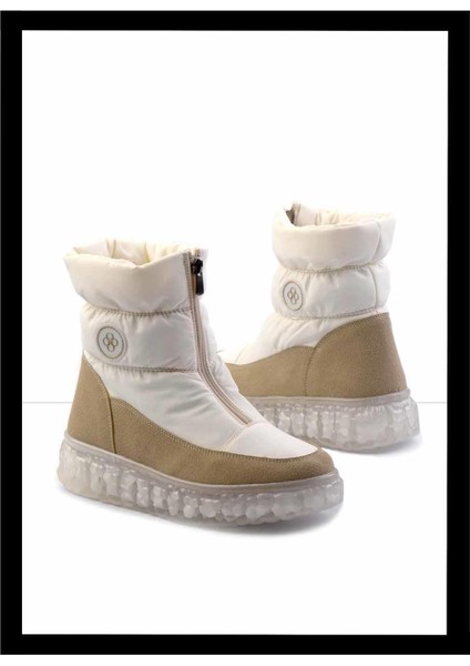 Mat Ekru Paraşüt Kadın Bot & Bootie K02102031667