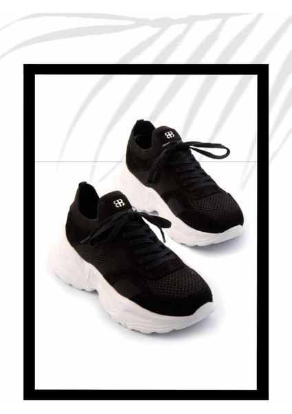 Siyah Triko Kadın Sneaker K01120100082