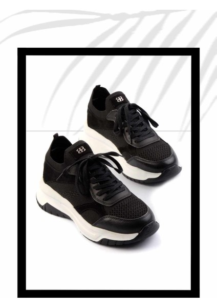 Siyah Triko Kadın Sneaker K01120100282