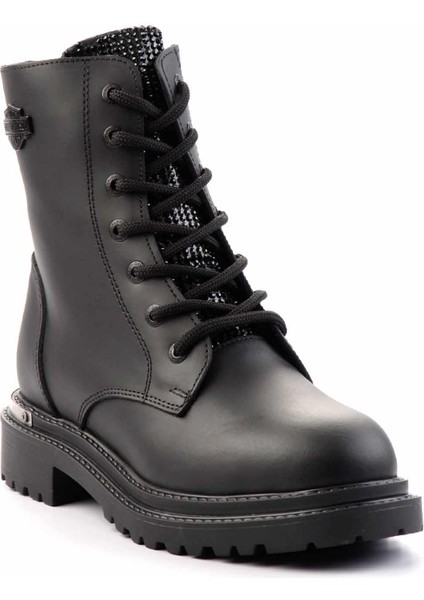Black Hakiki Deri Kadın Bot & Bootie HD0777004203 modelleri