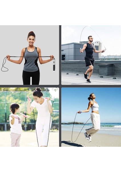 Fitness Bluetooth Atlama Ipi-Siyah Gri (Yurt Dışından)