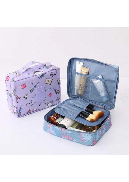 No.10 Stili Büyük Kapasiteli Taşınabilir El Makyaj Çantası Makyaj Çantası Kozmetik Saklama Çantası Seyahat Cilt Bakım Çantası Tuvalet Organizatör Yıkama Çantası (Yurt Dışından) fiyatları