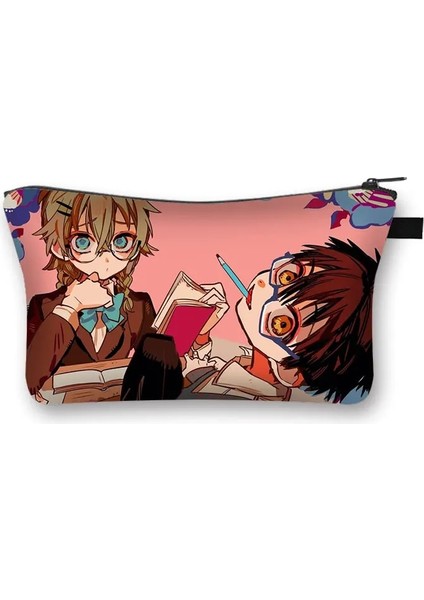 Kensen Shop SHZBDFSNHZJS12 Stili Anime Jibaku Shounen Hanako-Kun Kozmetik Durumda Kadın Makyaj Çantası Kız Nene Yashiro Kozmetik Çantası Makyaj Çantası Seyahat Çantaları (Yurt Dışından)