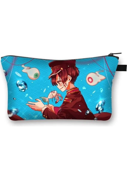 Kensen Shop SHZBDFSNHZJS12 Stili Anime Jibaku Shounen Hanako-Kun Kozmetik Durumda Kadın Makyaj Çantası Kız Nene Yashiro Kozmetik Çantası Makyaj Çantası Seyahat Çantaları (Yurt Dışından)