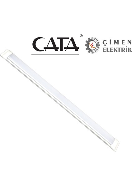 6 Adet Cata Ct 2475 40W LED Bant Armatür 6400K Beyaz Işık