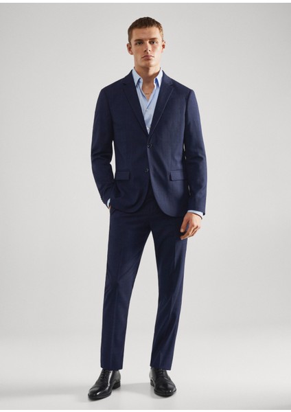 Süper Slim Fit Takım Elbise Pantolonu