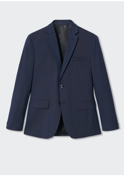 Man Slim Fit Mikro Yapı Takım Elbise Blazer indirimleri