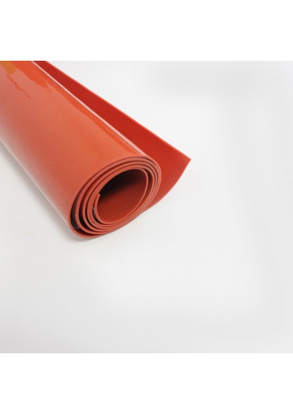 Silikon Levha Kırmızı 6 mm (En: 1 mt Boy: 1 Mt)