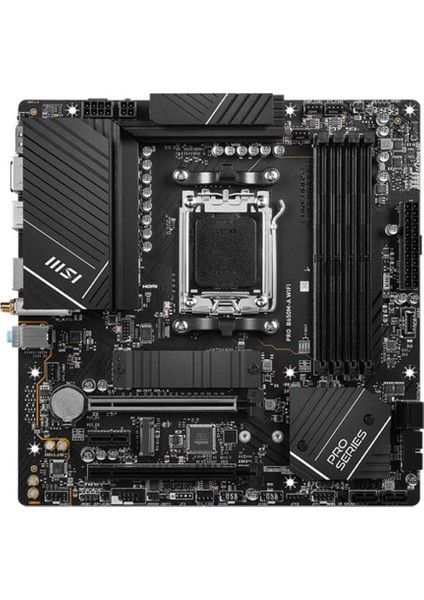 PRO B650M-A WIFI DDR5 6000MHZ 1XHDMI 1XDP 2XM.2 USB 3.2 MATX AM5 ( AMD AM5 7000 SERİLİ İŞLEMCİ UYUMLU) fiyatları