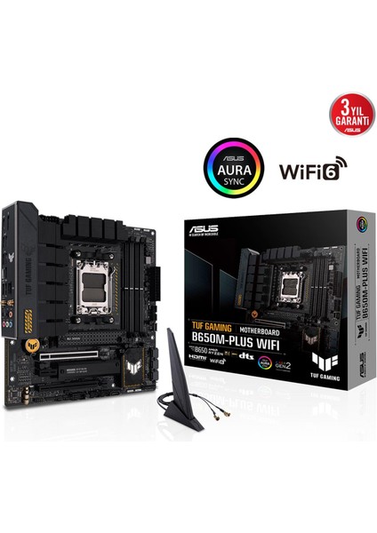 Tuf Gaming B650M-PLUS Wifi Ddr5 6400MHZ+(OC) Dp HDMI M.2 Am5