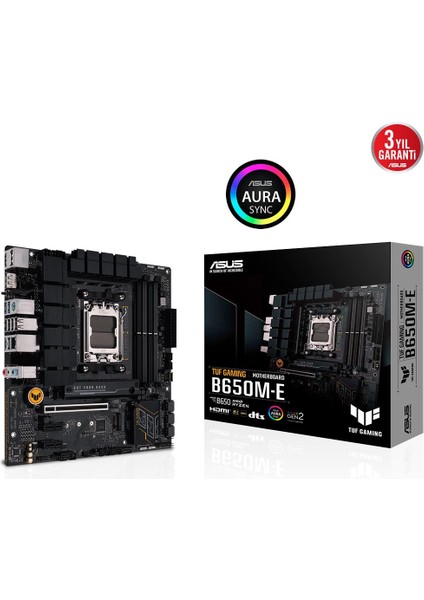 Tuf Gamıng B650M-E Ddr5 6400+(OC) Dp HDMI M.2 Am5