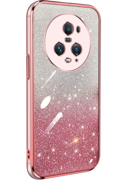 Honor Magic 5 Pro Için Uygun, Yüksek Kali Yumuşak Silikon Arka Kapaklı Şeffaf Elektroliz Parıltılı Cep Telefonu Kılıfı (Yurt Dışından) fiyatları