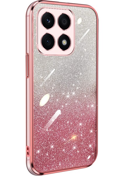Honor X8B Için Uygun, Yüksek Kali Yumuşak Silikon Arka Kapaklı, Şeffaf, Elektrolizle Kaplanmış Parıltılı Cep Telefonu Kılıfı (Yurt Dışından) modelleri