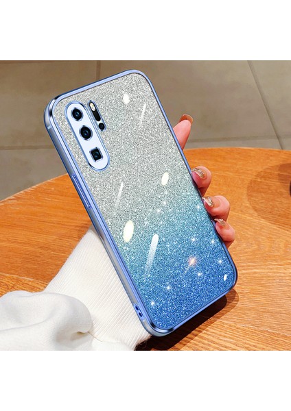 Huawei P30 Pro Için Uygundur Elektroliz Parıltılı Lüks Yumuşak Silikon Kılıf (Yurt Dışından)