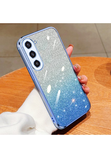 Sansung Galaxy S23 Elektroliz Kaplama Parıltılı Lüks Yumuşak Silikon Kılıf Için Uygundur (Yurt Dışından)