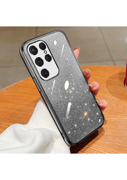 Sansung Galaxy S24 Ultra Elektroliz Kaplama Parıltılı Lüks Yumuşak Silikon Kılıf Için Uygundur (Yurt Dışından)
