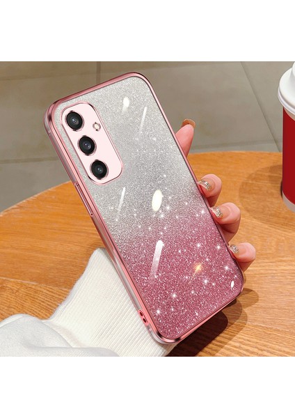 Sansung Galaxy S24 Plus Elektroliz Kaplama Parıltılı Lüks Yumuşak Silikon Kılıf Için Uygundur (Yurt Dışından)